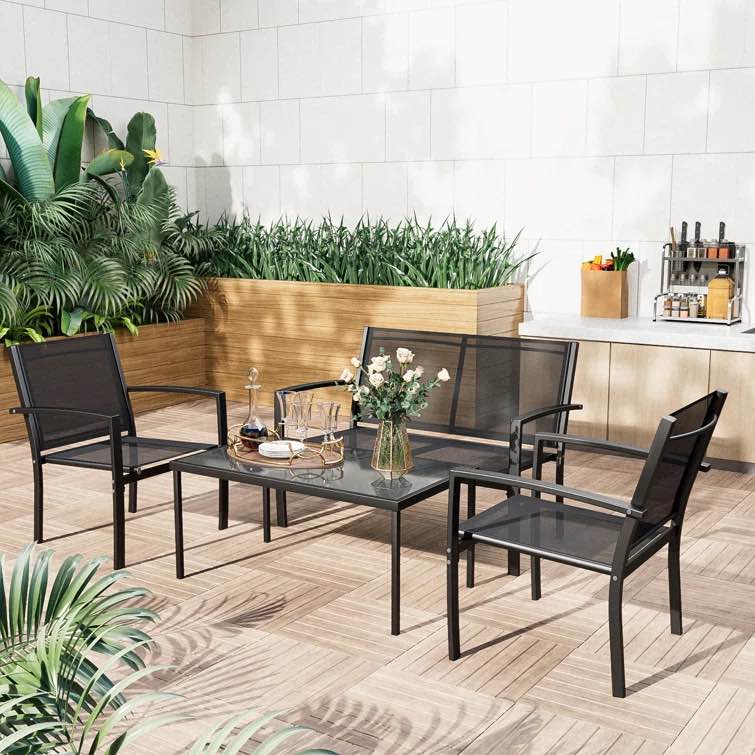 Onika 4 Piece Patio Conversation Set (incomplete)
