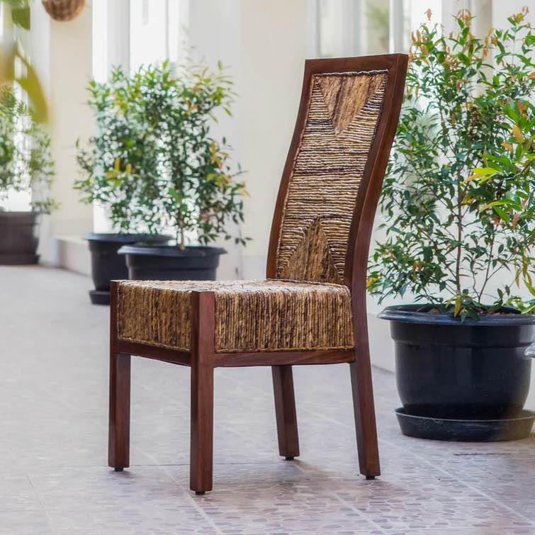 Tontouta Side Chair in Mahogany set of 2 