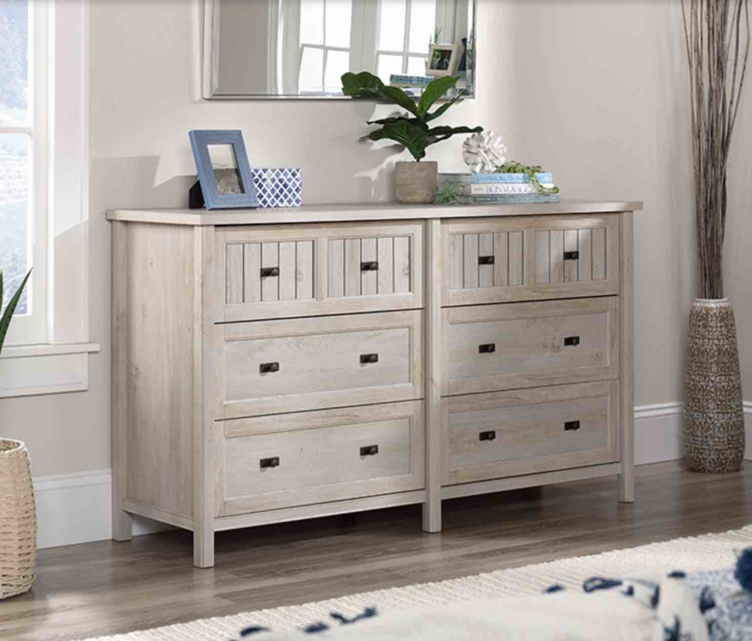  6-Drawer Dresser in Chalked Chestnut(incomplete box 1 of 2 )