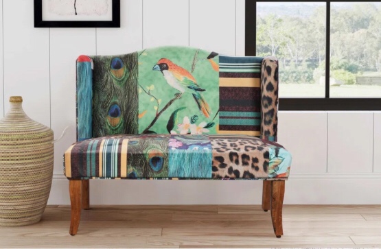 Drift 44" Velvet Armless Settee