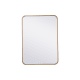 Elegant Lighting Evermore 30" x 22" Contemporary Rectangular Framed Bathroom Wall Mirror