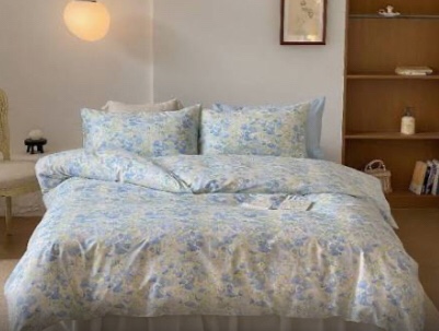 (incomplete)(similar to stock photo ) BLOSSOM FLORAL BEDDING SET