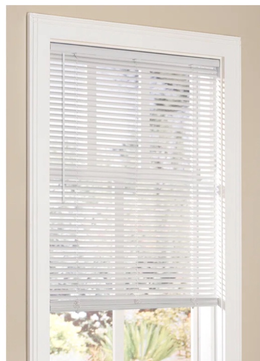 Charlton Home Room Darkening 1-inch Vinyl Mini Horizontal/Venetian Blinds