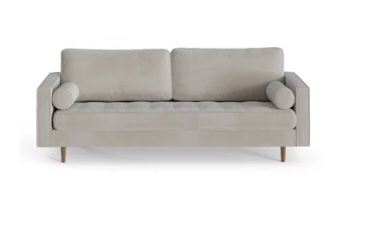 Geo 84'' Velvet Sofa