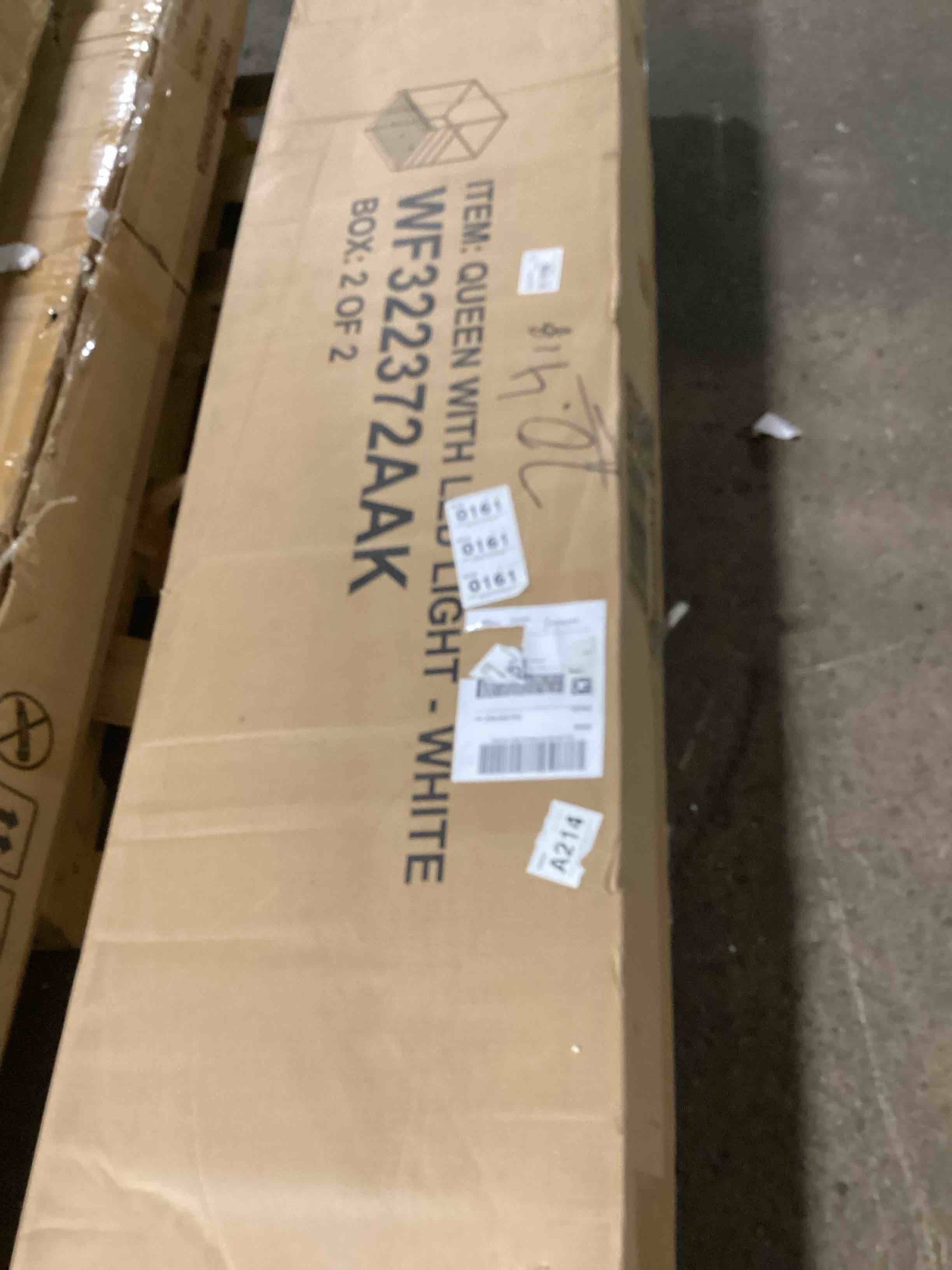 Kaleema Canopy Platform Bed With Headboard and LED Light ( Box 2/2 Incomplete)