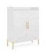8 Pair Shoe Storage Cabinet sideboard white ( similar photo in stock, Incomplete)