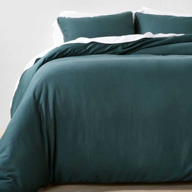 Heavyweight Linen Blend Duvet Cover & Pillow Sham Set - Casaluna™( Similar photo in stock)
