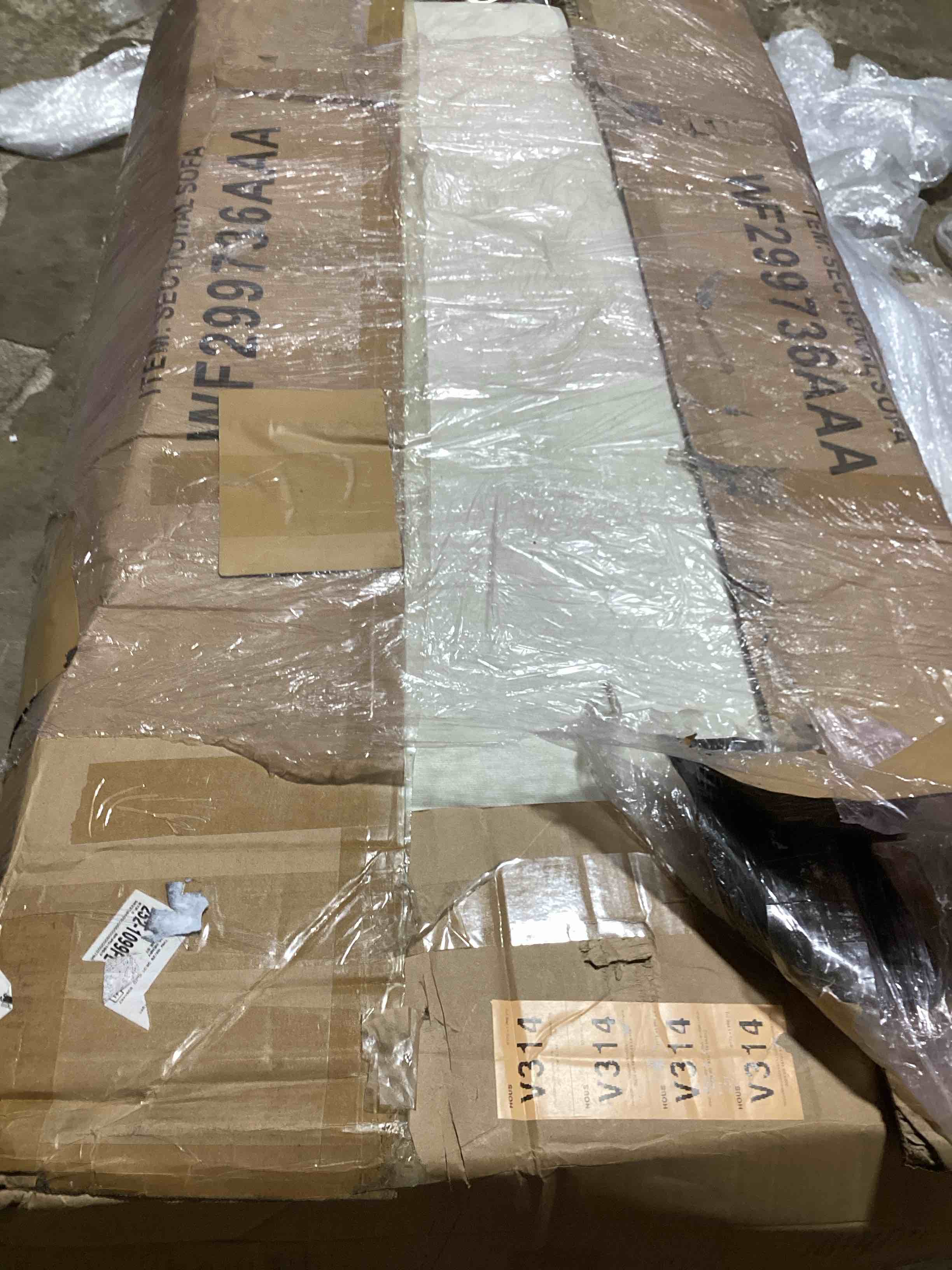 110.2”Chenille Sofa,Luxury Modern Style Upholstery Sectional Sofa with