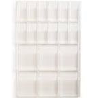 Safco 5600CL Reveal Clear Literature Rack - 6 Magazine 12 Pamphlet Holder - Wall Mountable with Hardware Included Keep Information Clearly Visible & Organized
