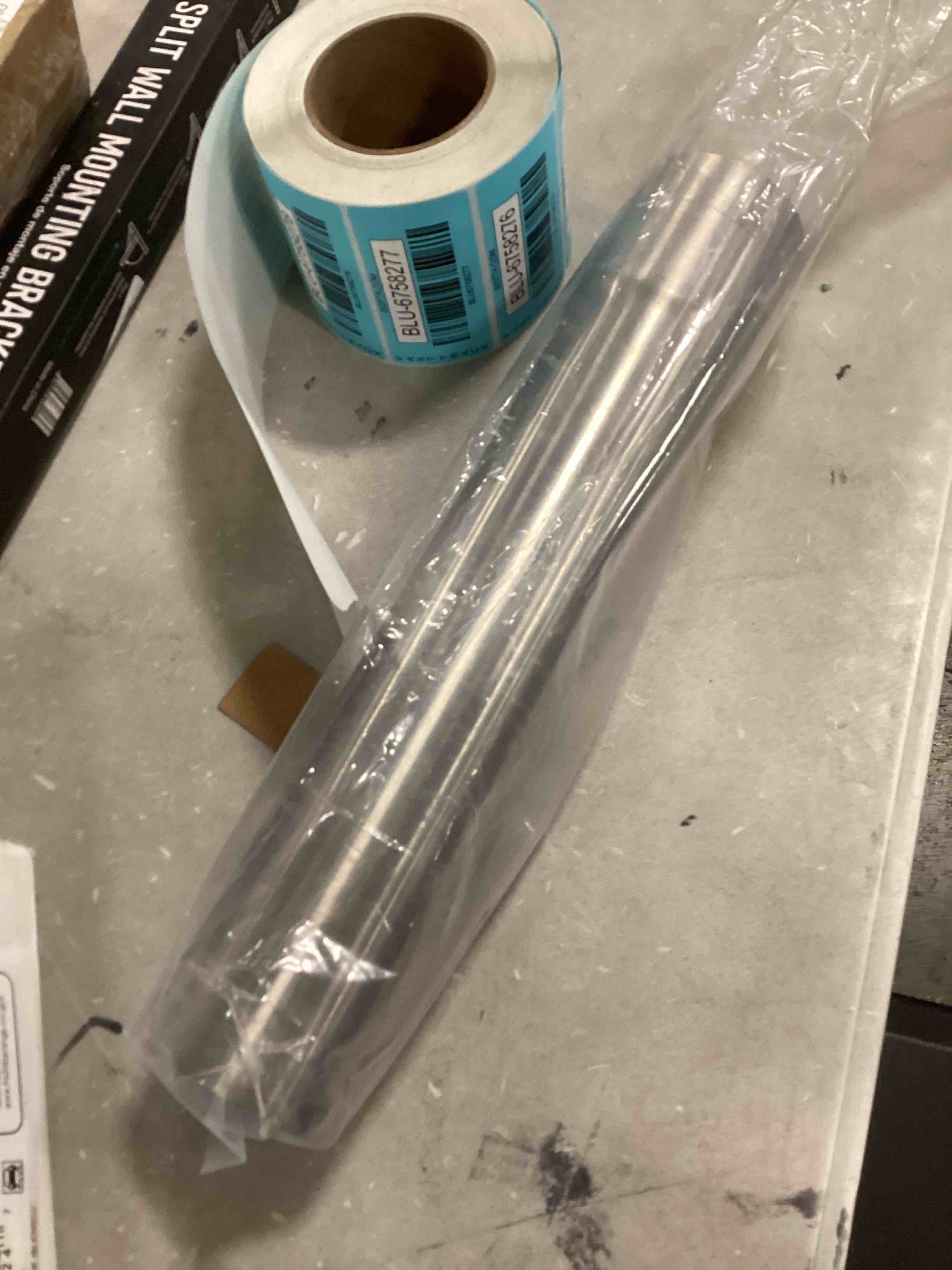 large silver tube?