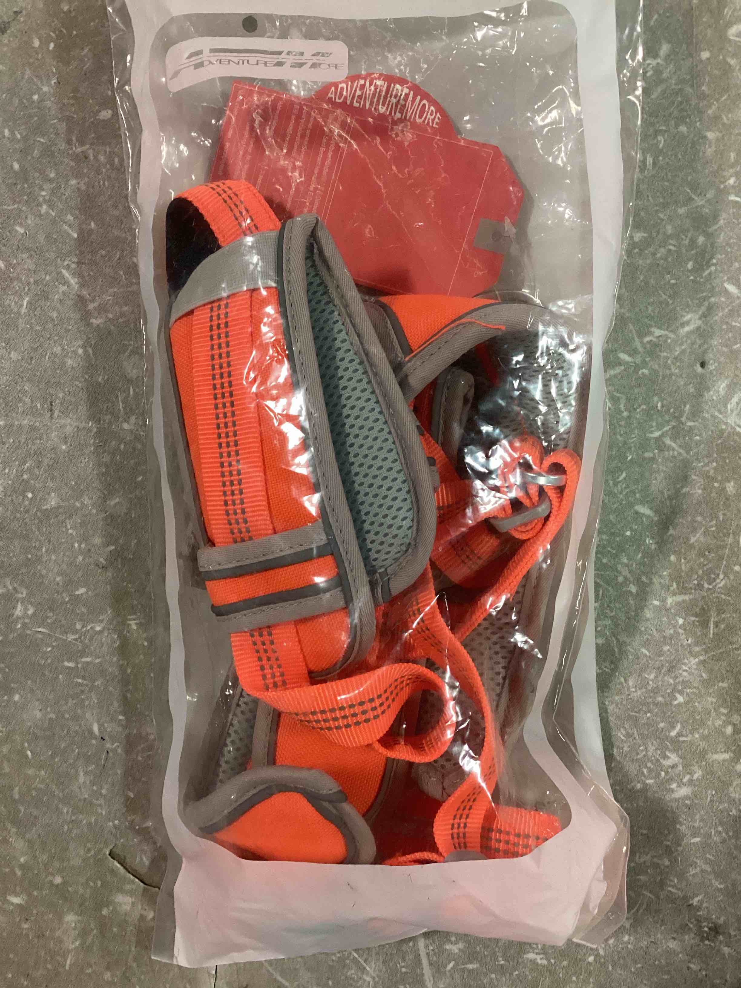 ADVENTUREMORE Dog Harness for Large Dogs No Pull with QR Code Dog Tag, Adjustable Reflective Breathable Dog Vest Harness with Easy Control Front Clip Handle for Training Walking XXL Orange