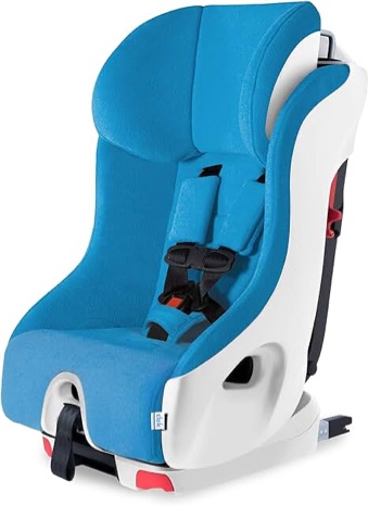 Clek Foonf Convertible Car Seat, Ten Year Blue (Crypton C-Zero Performance Fabric)