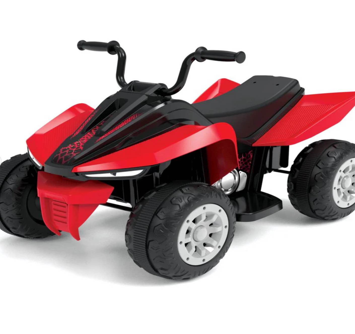 Red 6V Battery-Powered Kids ATV Racer for All-Terrain Adventures