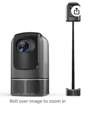 Unitedtime Projector with 5G WiFi Bluetooth Support 1080p Video Projector 8500 Lumens with Building in Speakers Foldaway Stand, for Home Theater Support HDMI, USB, PC, TV Box, iOS & Android Phone