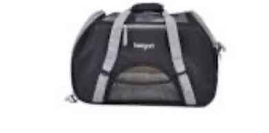 Bergan Pet Comfort Carrier Large Black & Brown 19 L x 10 W x 13 H