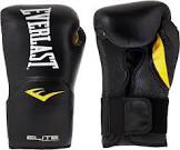 Everlast 16oz Black Elite Training Boxing Gloves
