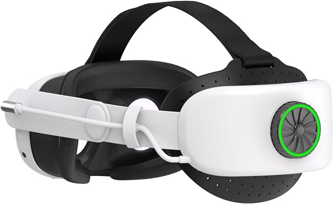 Comfort Head Strap with Battery for Meta Quest 3,8000Mah Elite Strap Battery Pack Extend 7 hrs Playtime, BUSQUEDA Adjustable Lightweight Headset Strap Accessories Replacement for Oculus Quest 3