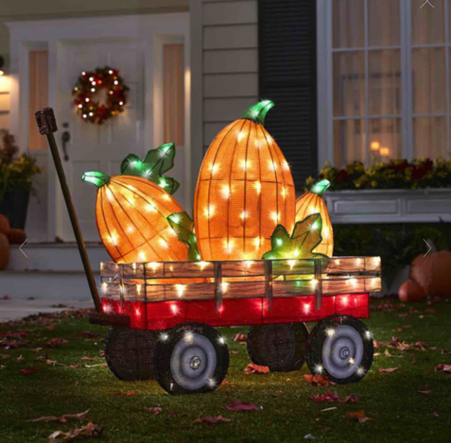 The Twinkling Harvest Pumpkin Wagon