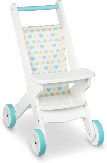 Melissa & Doug Mine to Love Wooden Play Stroller