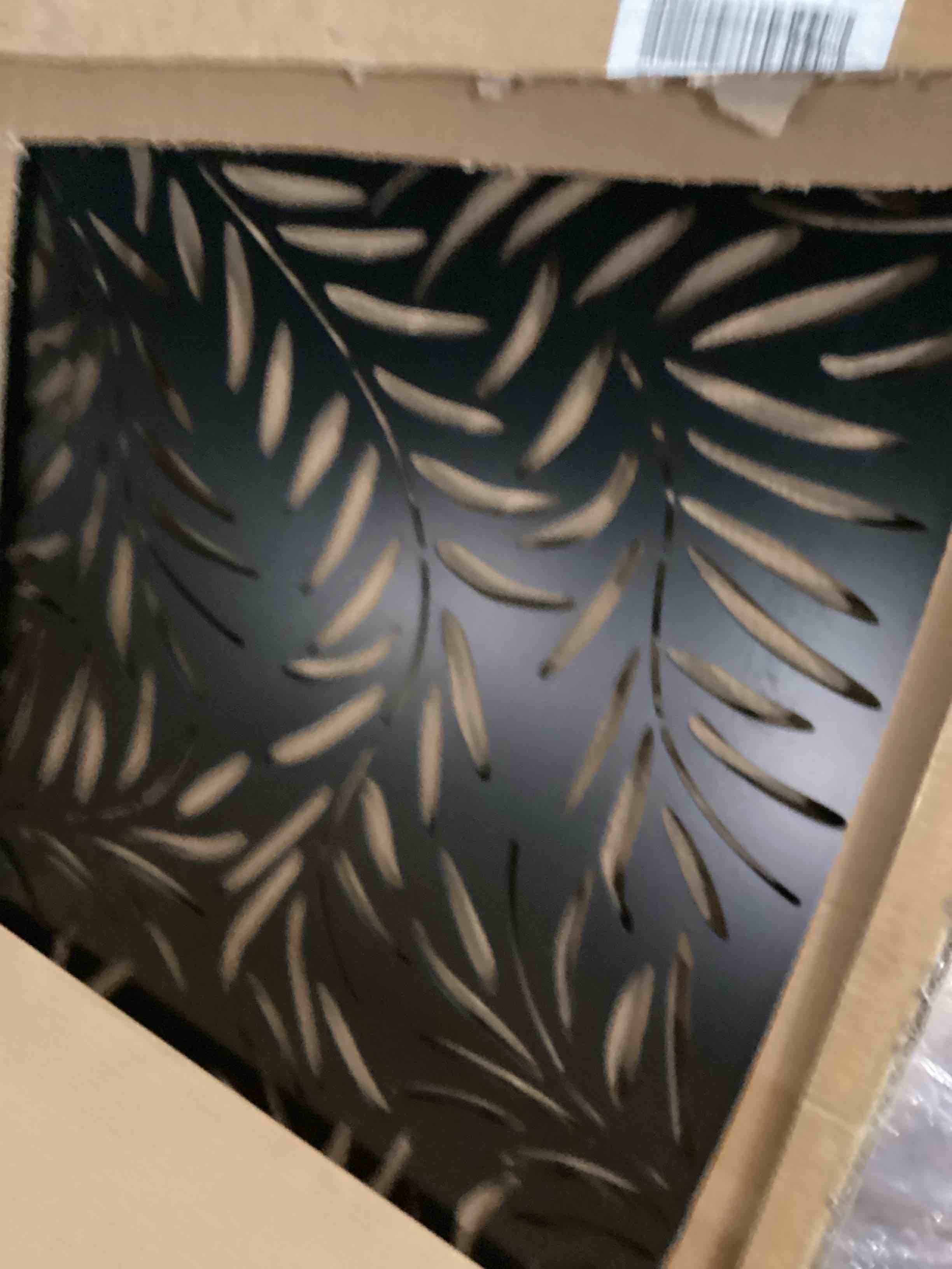 6.5 ft. H x 8.5 ft. W Laser Cut Metal Privacy Screen Fence, Decorative Outdoor Divider