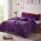 Felicia Crushed Velvet Comforter Set with Throw Pillow