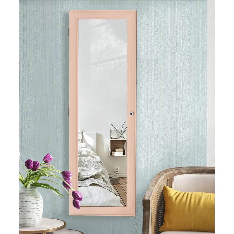 Grimmage Wall Mounted Jewelry Armoire with Mirror