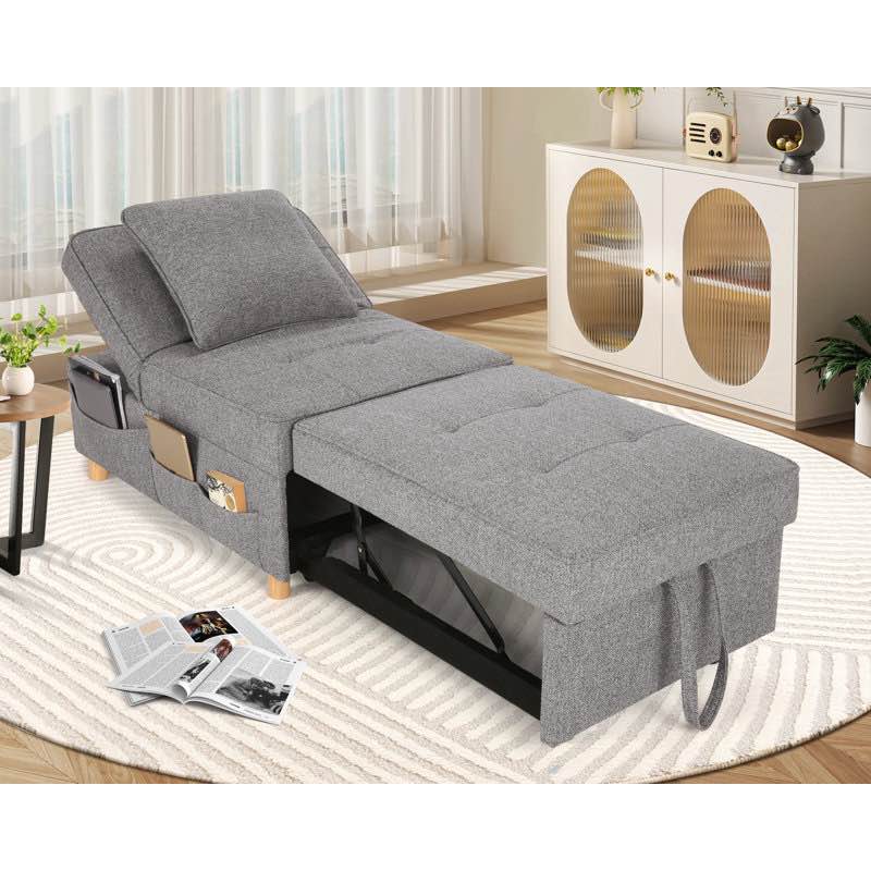 39" Convertible Loveseat with Storage