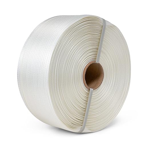 Woven Poly Cord Strapping - 1/2" x 3900 Foot x 825lbs Break Strength – Medium Duty, Weather-Resistant Flat Rope – 1 Roll Brand: ESK Packaging  Search this page 