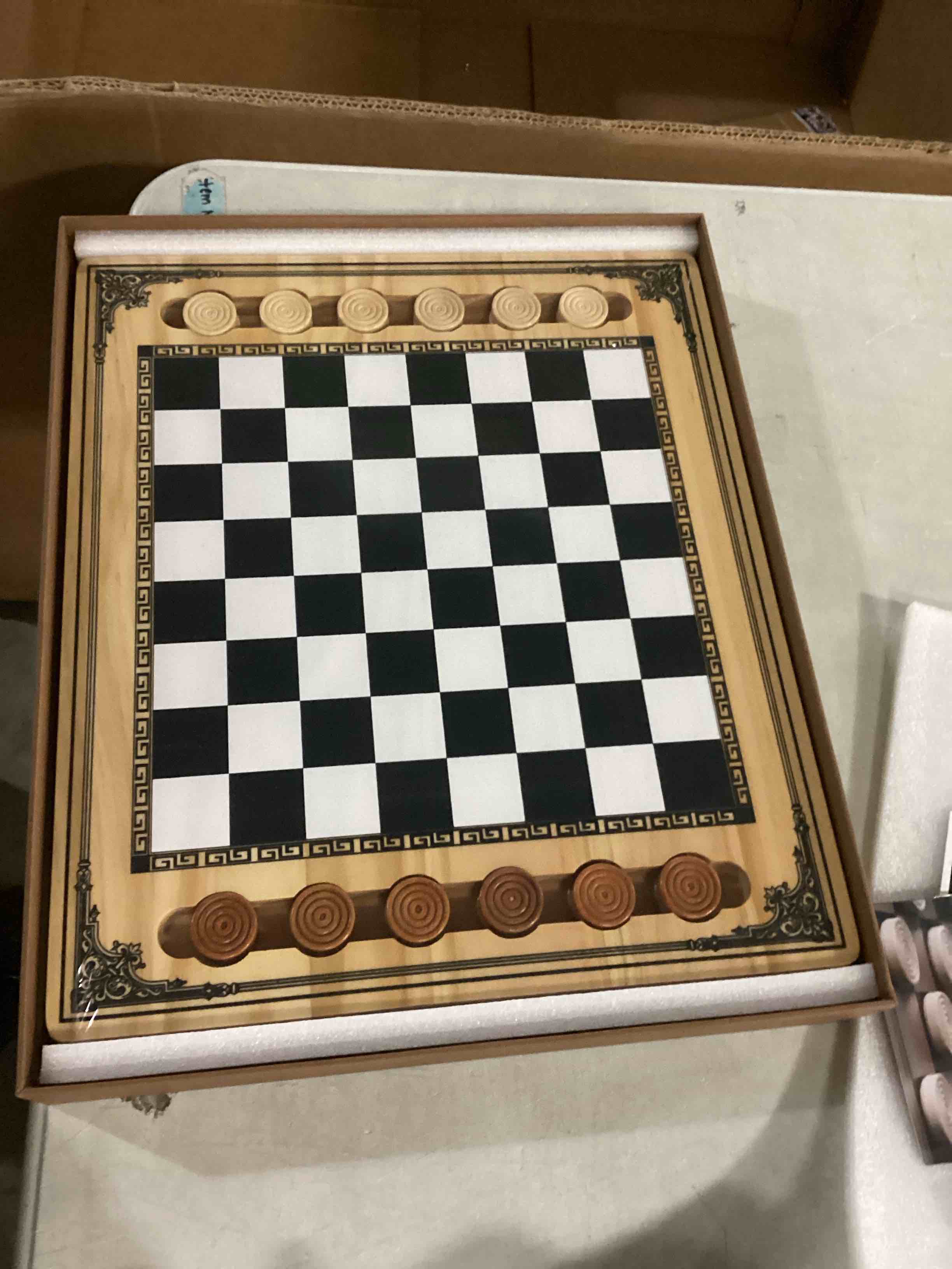 amerous tablero de ajedrez professional de madera