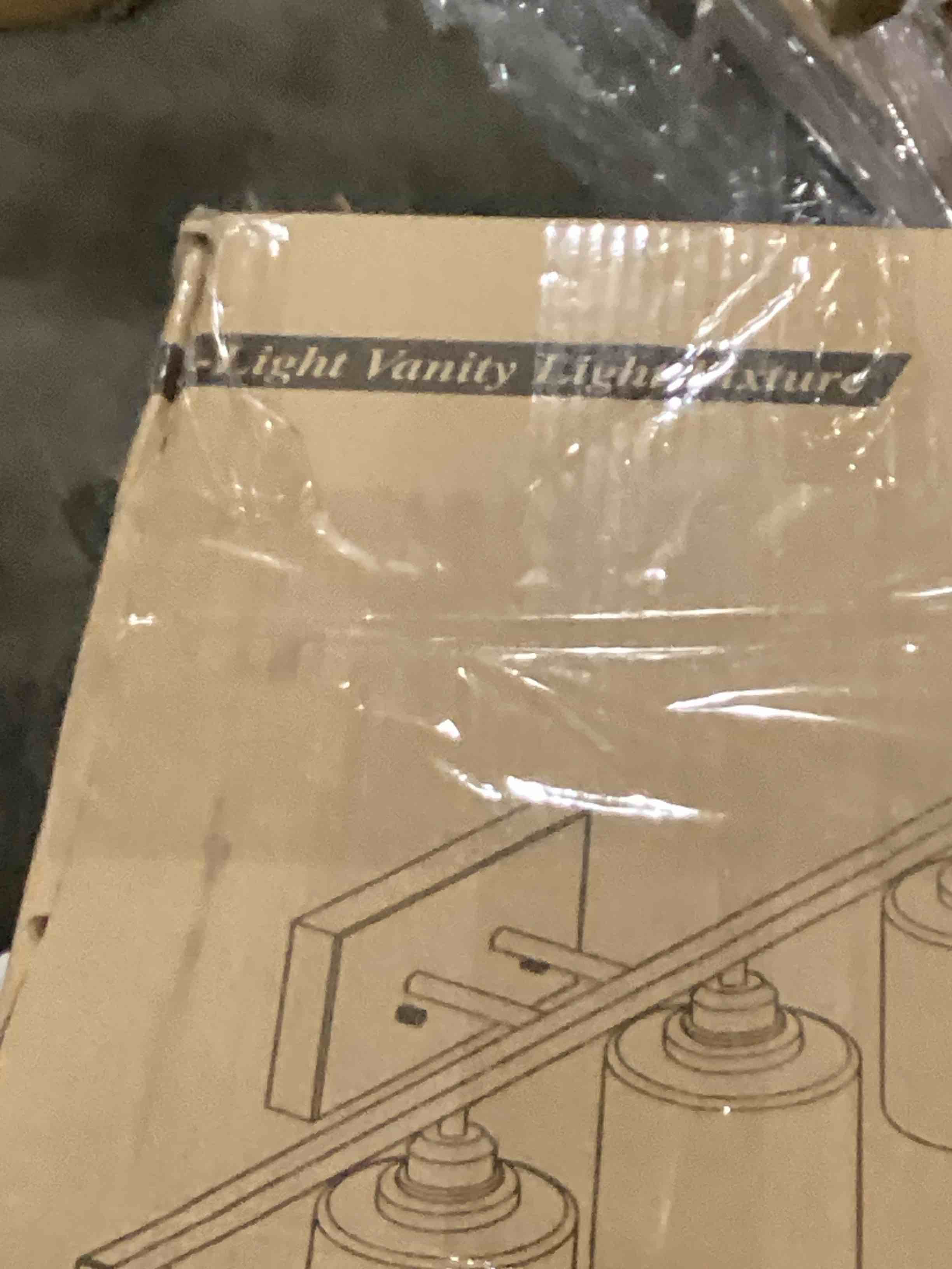 Sailstar 4Light Bathroom Light Fixtures Over Mirror, Glass Shade