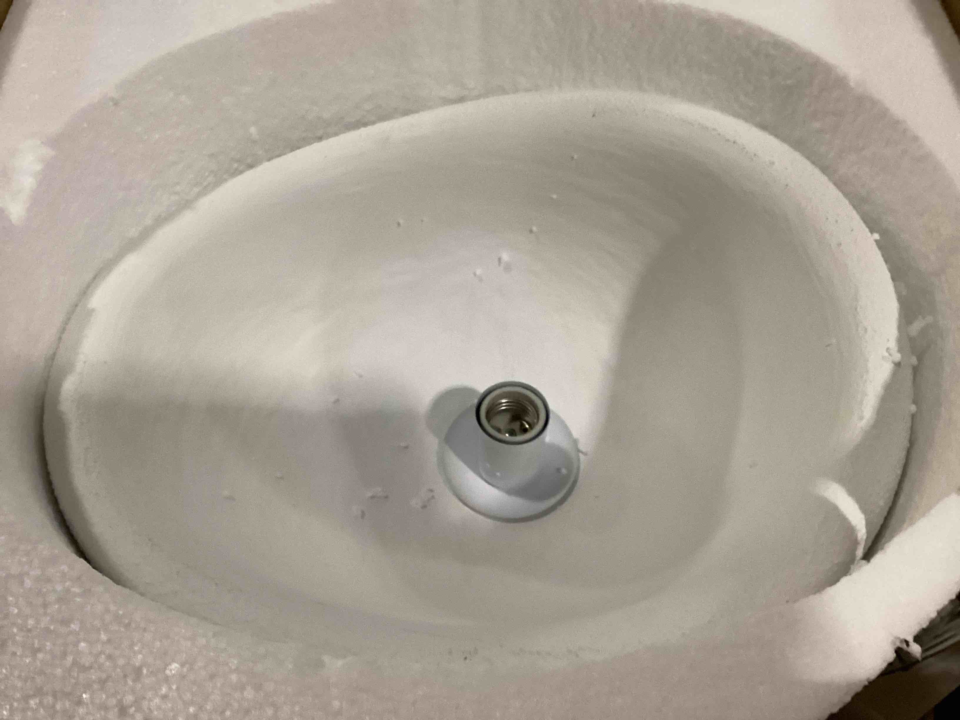 Heidelberg Single White Finish Unique Polyester Pendant