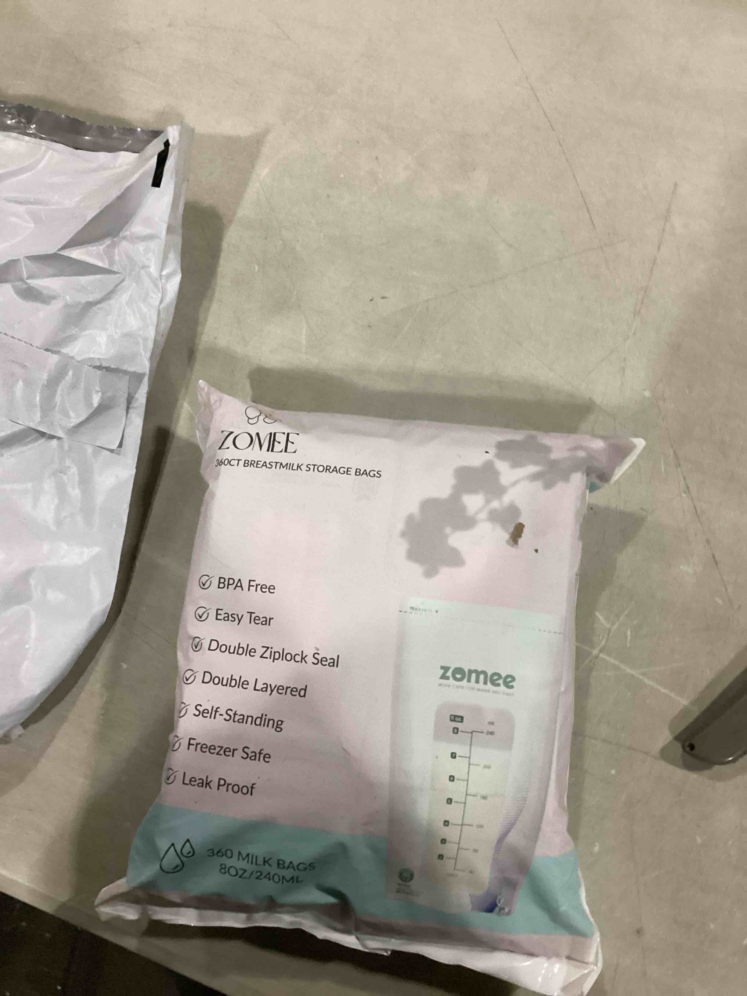 zomee 360ct breast milk storage bags