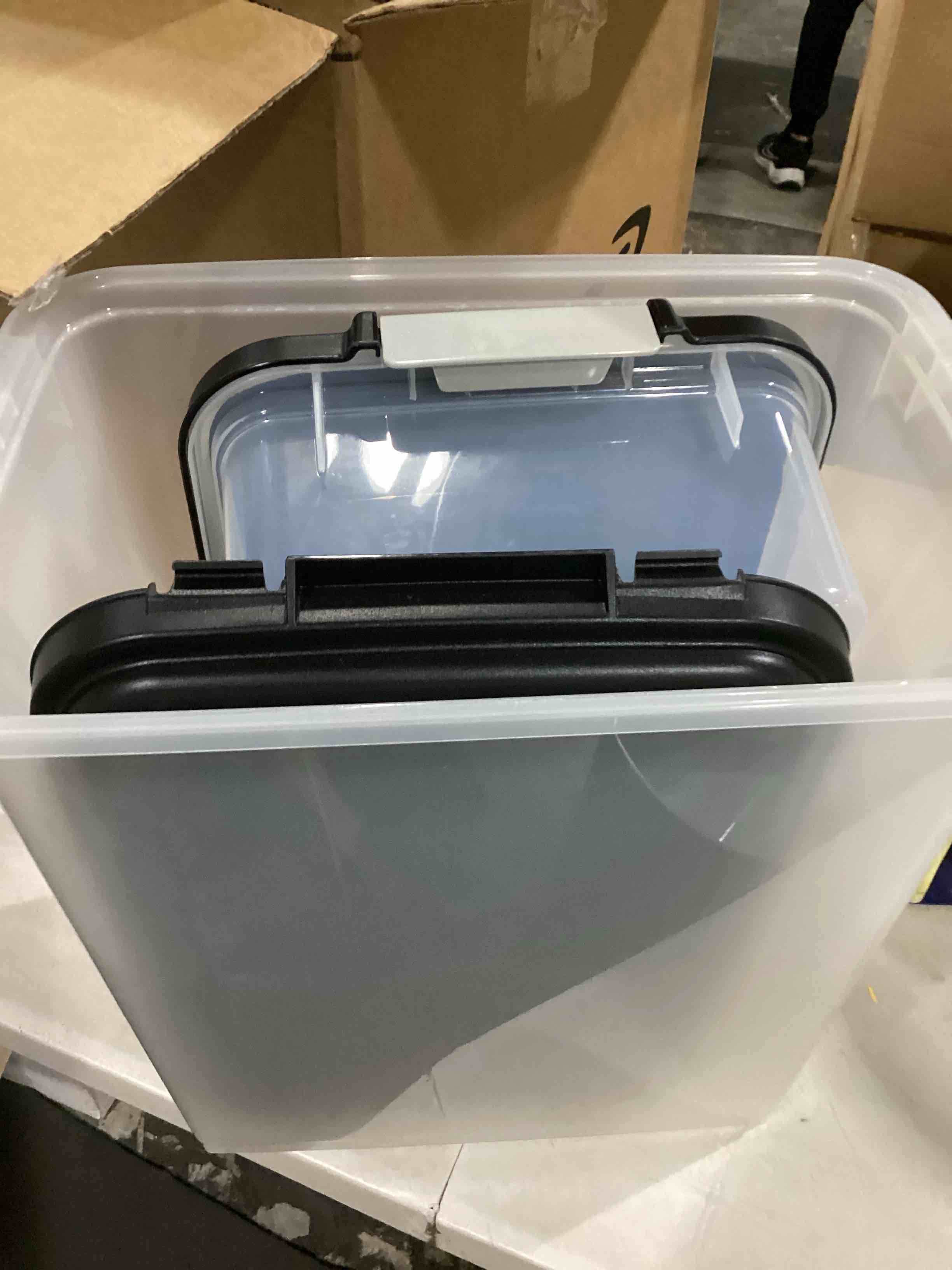 IRIS USA 30 lbs & 11 lbs Combo Airtight Dog Food Storage Container