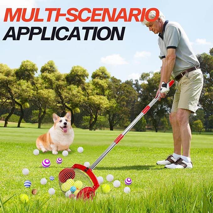 ActDoer Nut Gatherer, Pecan Picker Upper, Golf Ball Picker Upper - Side Opening Dump | Apply to Walnut, Hickory, Chestnuts, Buckeyes, Nerf Balls, Golf, Tennis Ball, Objects Size 3/4'' to 3''