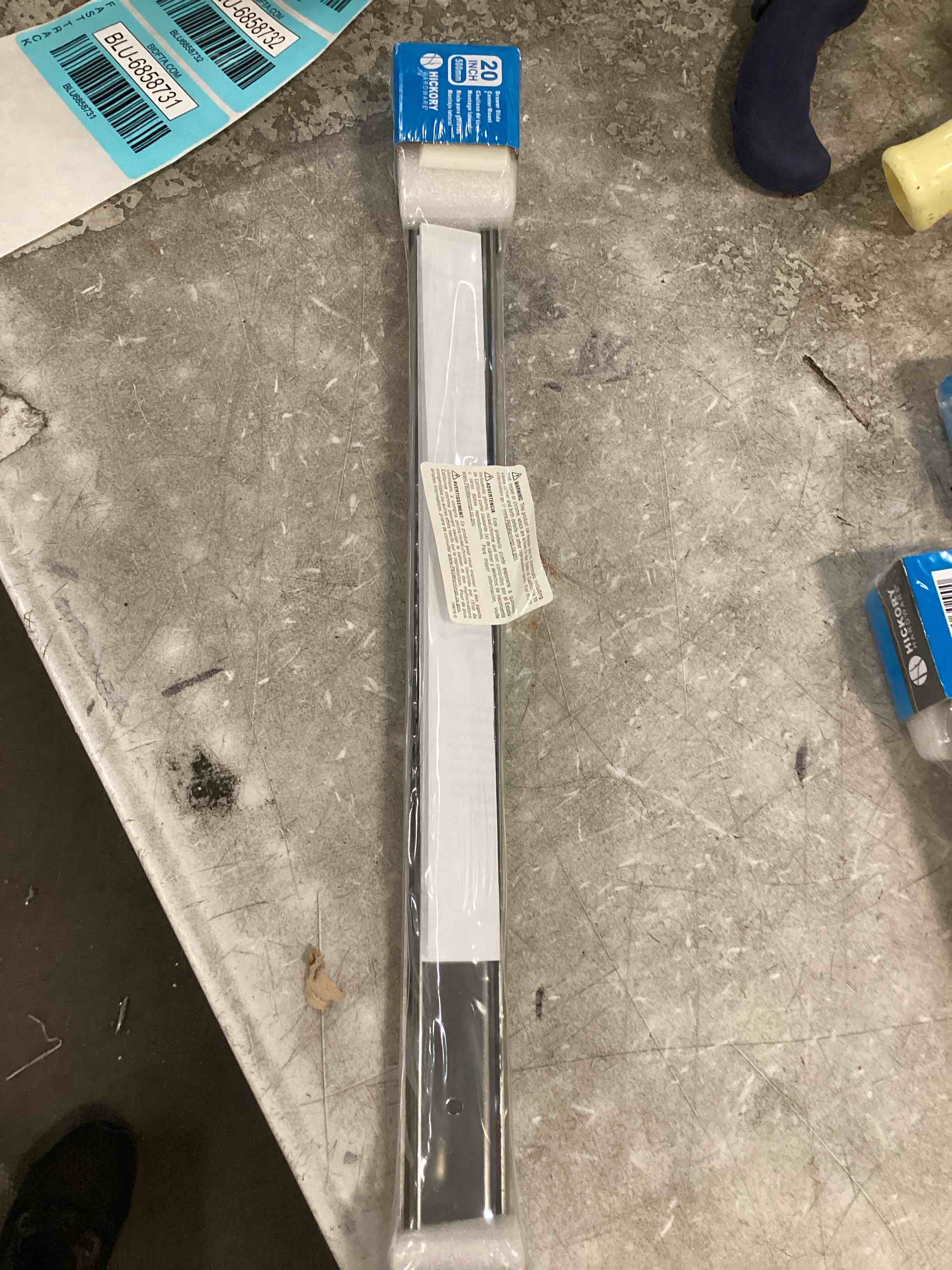 LONTAN 20 Inch Bottom Mount Centered Drawer Slides for