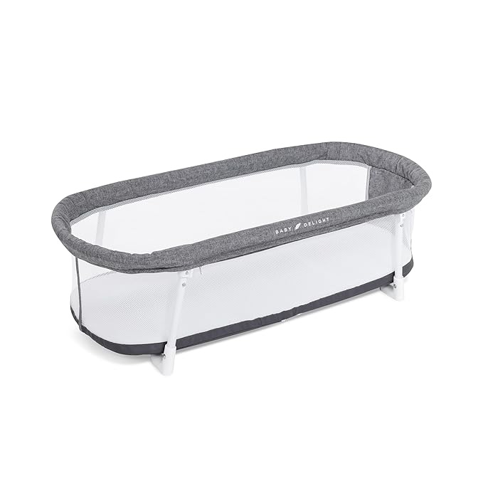 Baby Delight Snuggle Nest Bassinet, Portable Baby Bed, for Infants 0 – 5 Months, Driftwood Grey
