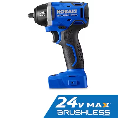 Kobalt 24-volt Variable Brushless 3/8-in Drive Cordless Impact Wrench (Battery and Charger 