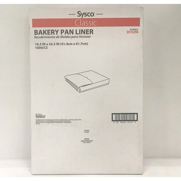 Sysco bakery pan liner 5974290