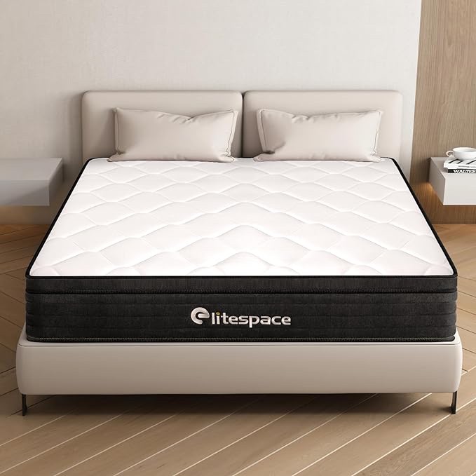 King Size Mattress,12 Inch Hybrid Mattress in a Box with Gel Memory Foam,Individually Wrapped Pocket Coils Innerspring,Pressure-Relieving and Supportive,100 Nights Trial.