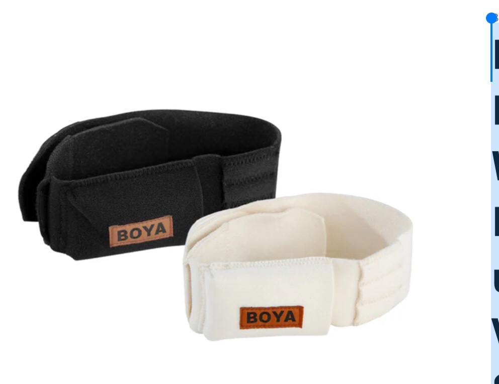 Boya BY-MB2 Microphone Belt for Wireless Transmitter Microphone Perfect use for Interviews, Vlogging and Stage Show