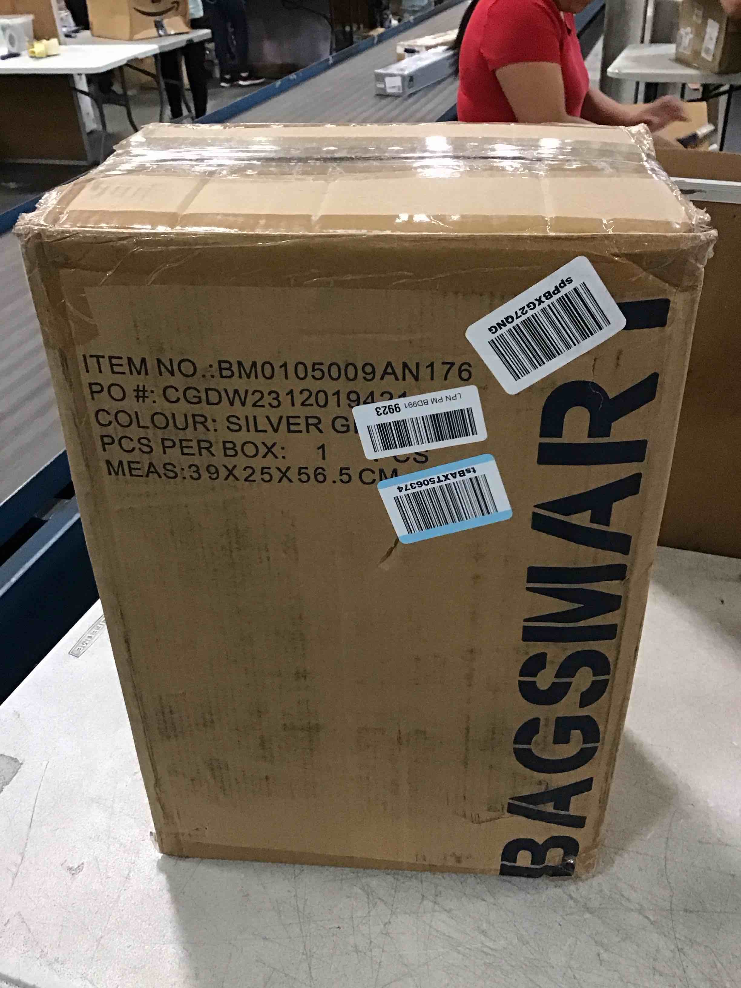 BAGSMART Carry On Luggage 22x14x9 Airline Approved with Spinner Wheels