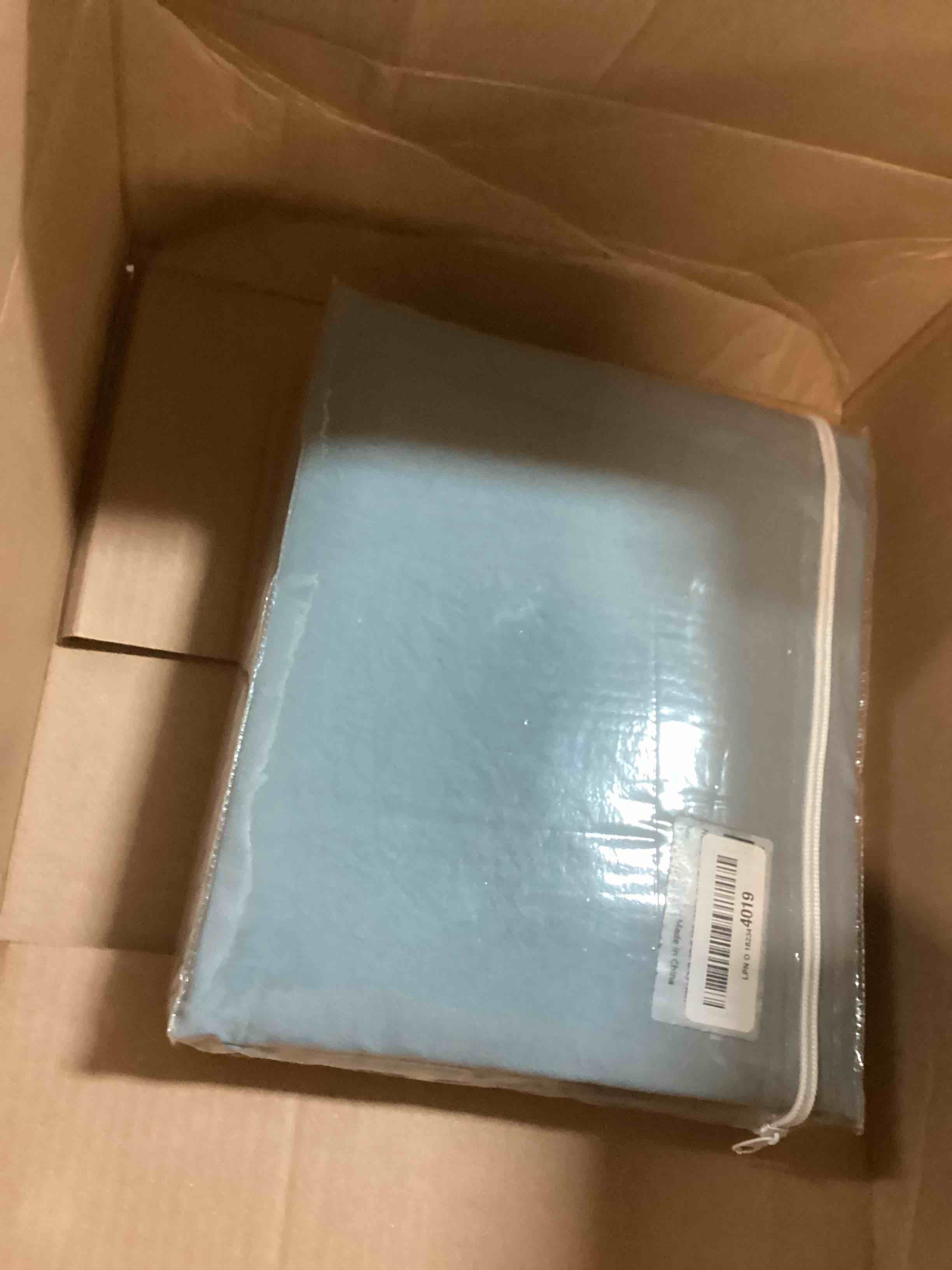 NexHome Duvet Cover Sets Twin Size Blue Grey Double Brushed Microfiber