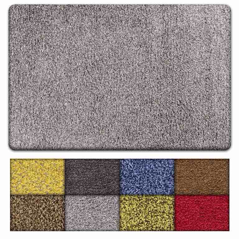 Kaluns Door Mat, Front Doormat, Super Absorbent Mud Mats, Doormats for Entrance Way, Entry Rug, Non Slip PVC Waterproof Backing, Shoe Mat for Entryway, Machine Washable (3'x6' Large, Gray)