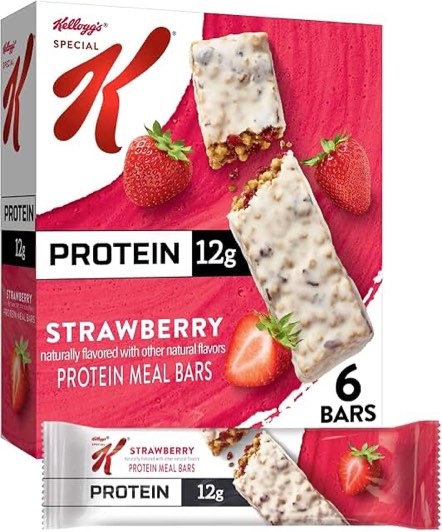Kellogg's Special K Protein Meal Bars, Meal Replacement, Bulk Protein Snacks, Variety Pack (3 Boxes, 18 Bars) 3 Flavor Variety Pack 18 Count (Pack of 3)
