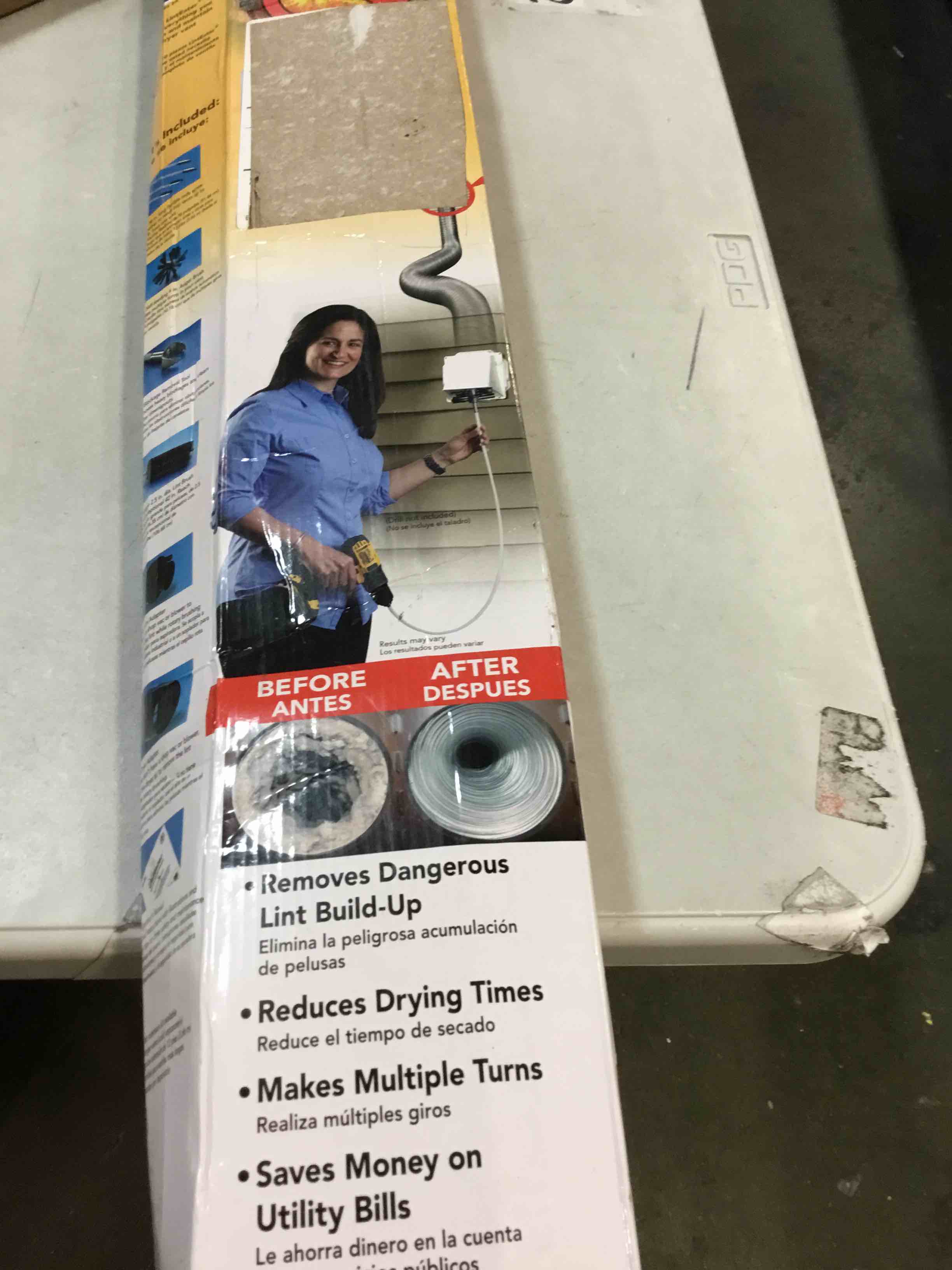 Dryer Vent Duct Cleaning Kit Gardus RLE24 LintEater Rotary Dryer Vent