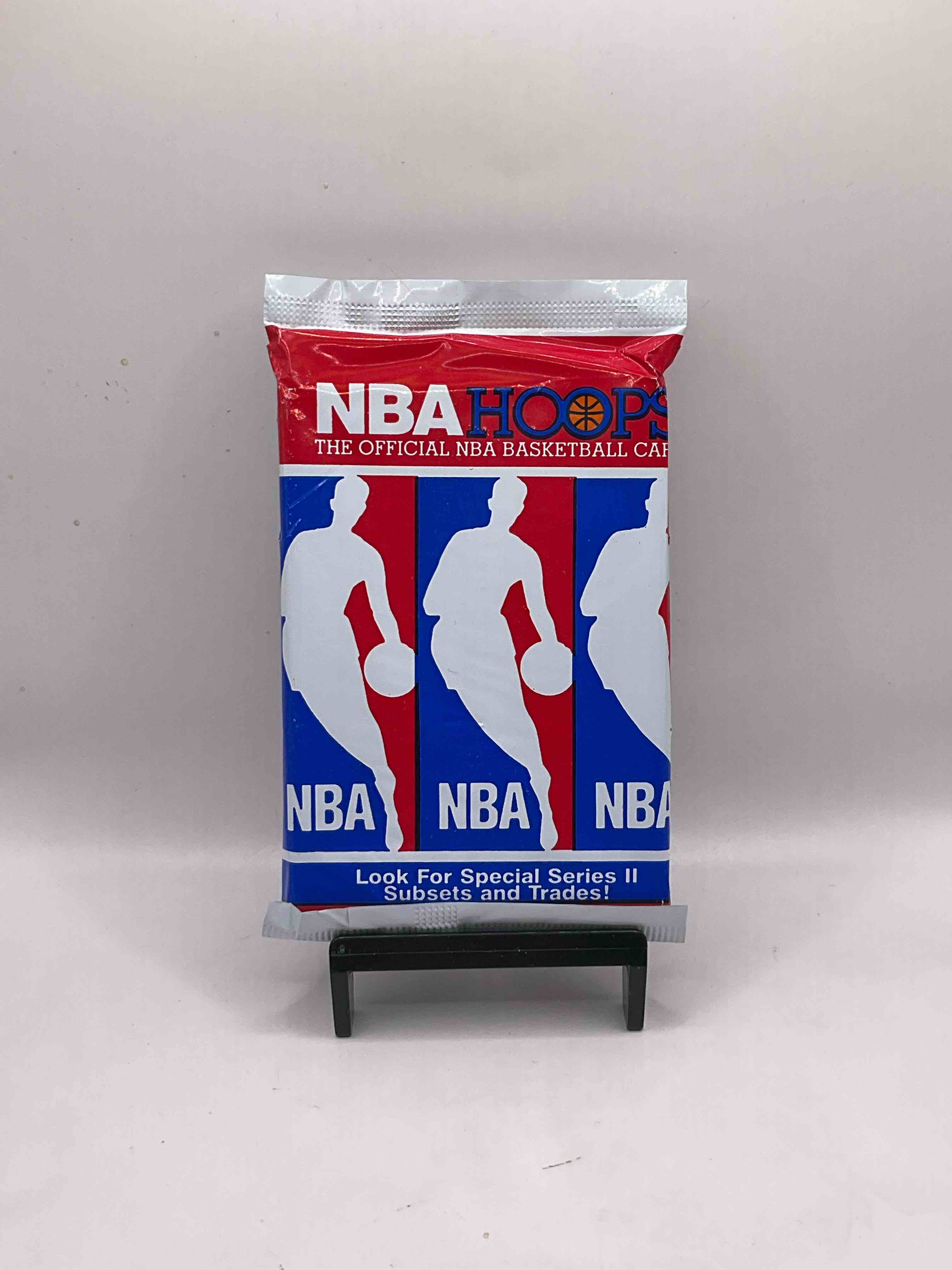 Michael Jordan?! Wow, Vintage 1990/91 NBA Hoops RARE Red Series Two Sealed Sports Card & Collectible Pack, Direct From Original Factory Sealed Retail Case! Series 2 Extremely Hard To Find & Includes Sought After Subsets! Look For Many Valuable Cards Such As Michael Jordan #65 (PSA 10 Value $225) & So Much More!