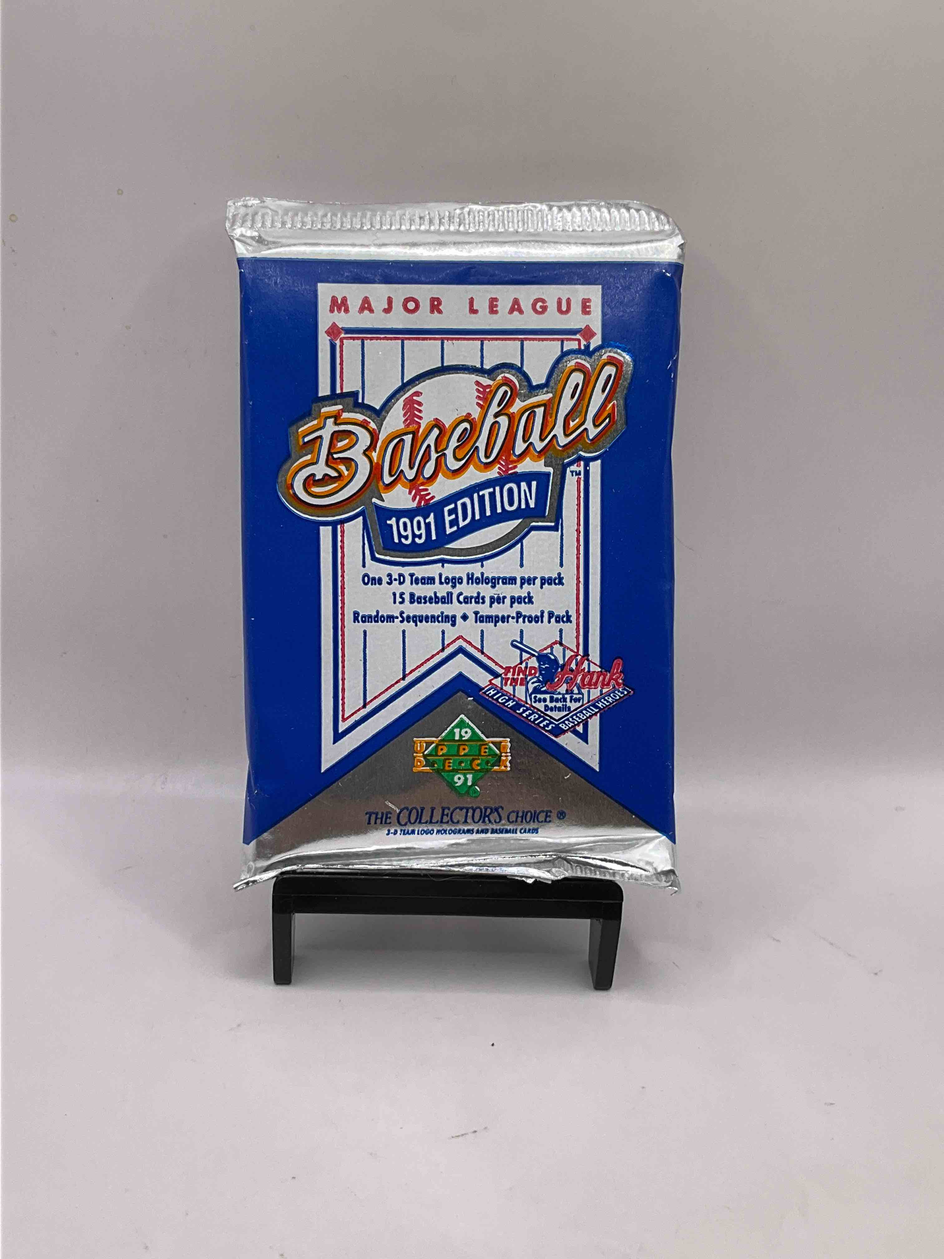 1991 Upper Deck Baseball Unopened Packs! Search For 80’s Stars Like Griffey Jr., Barry Bonds, Deion Sanders & More! 