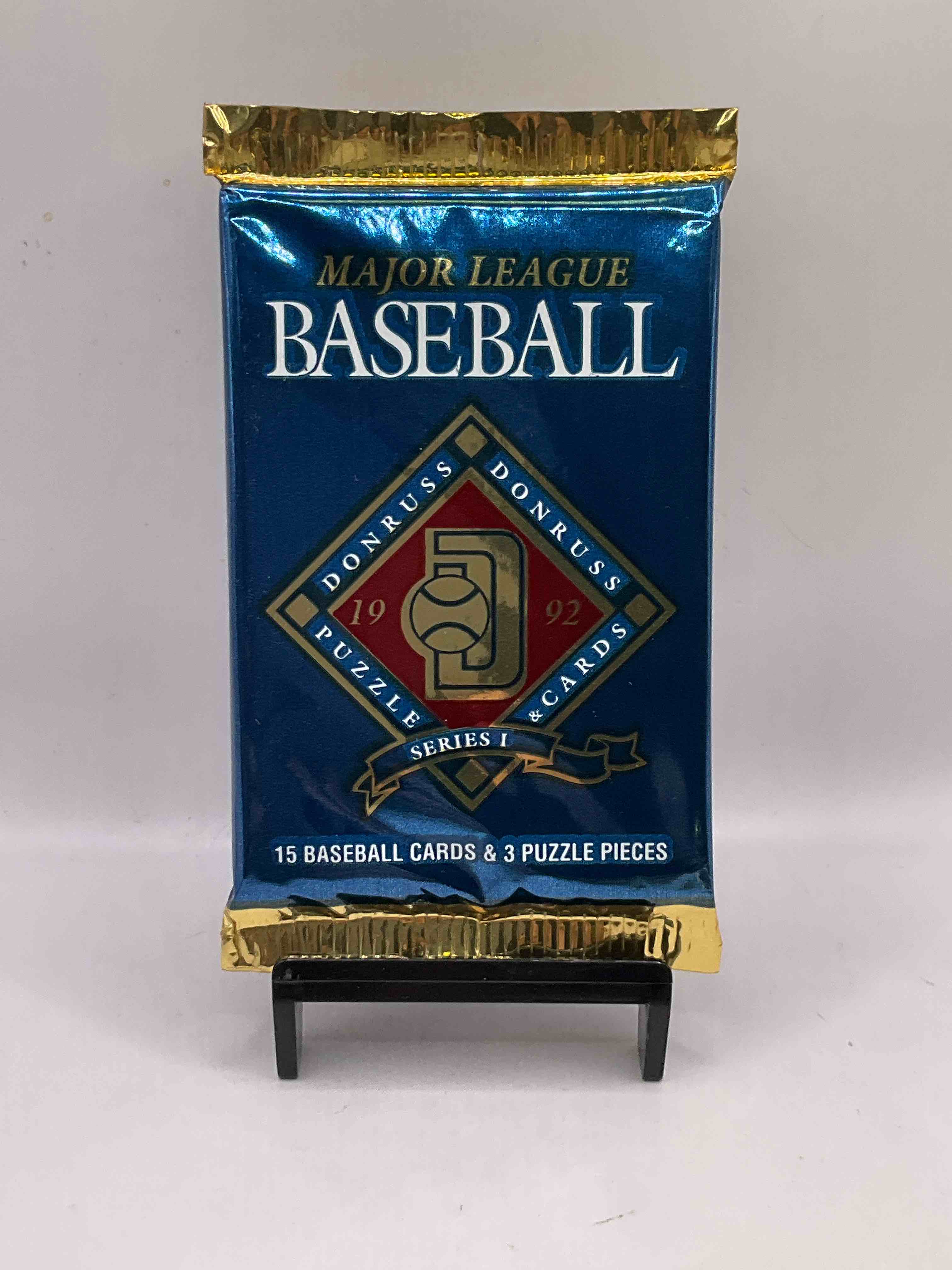 1992 Donruss Baseball Series One Unopened Sealed Sports Card Pack, Direct From Original Sealed Retail Case! Search for Valuable Cards From Ricky Henderson & Nolan Ryan & So Much More! also, Search For 1 of 5000 Personally Autographed Cal Ripken Jr. Cards Randomly Inserted!