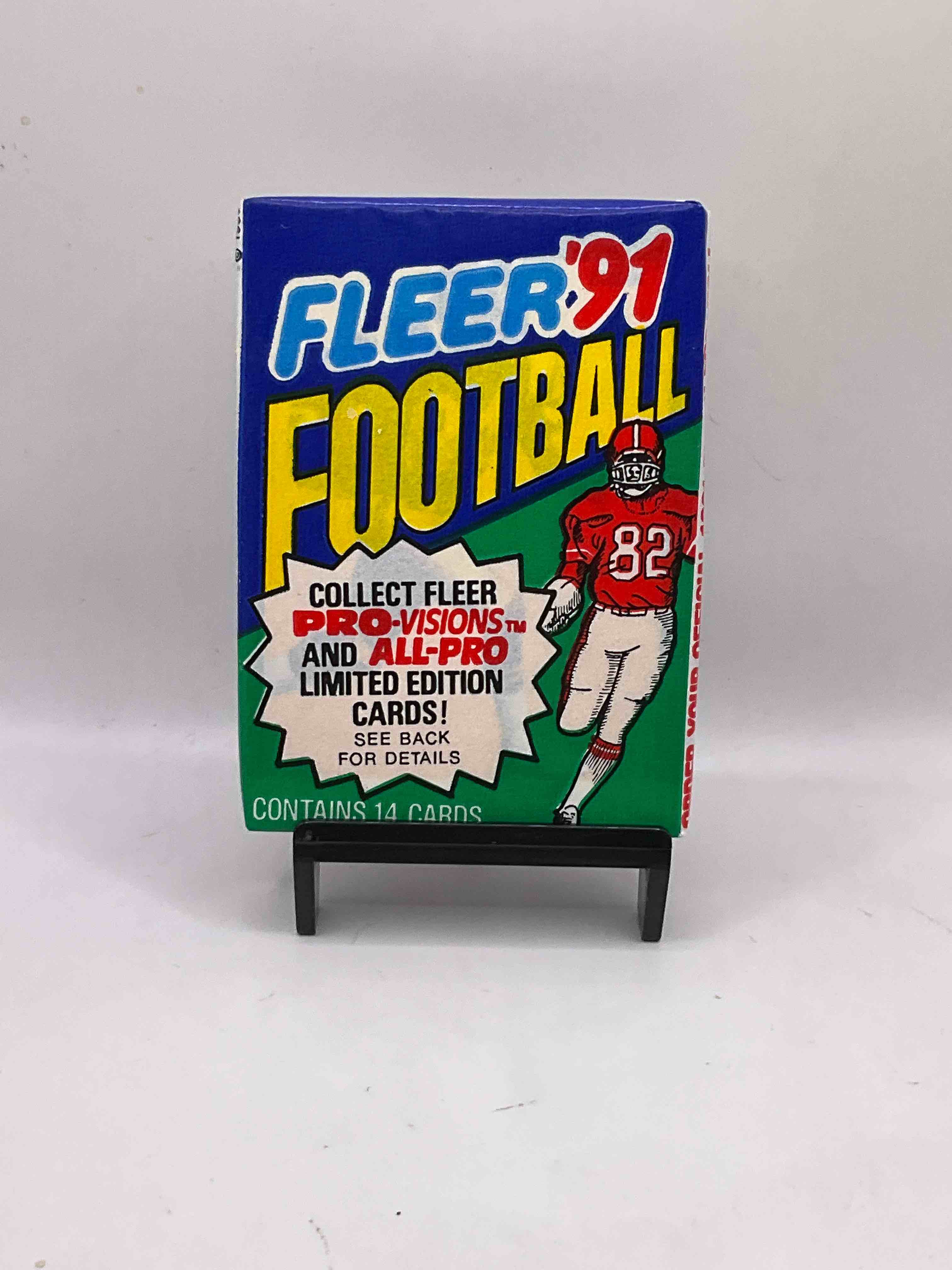 1991 Fleer Football Unopened Sports Card Wax Pack, Direct From Original Retail Case. Search For Early Barry Sanders, Emmitt Smith, Jerry Rice & Joe Montana!