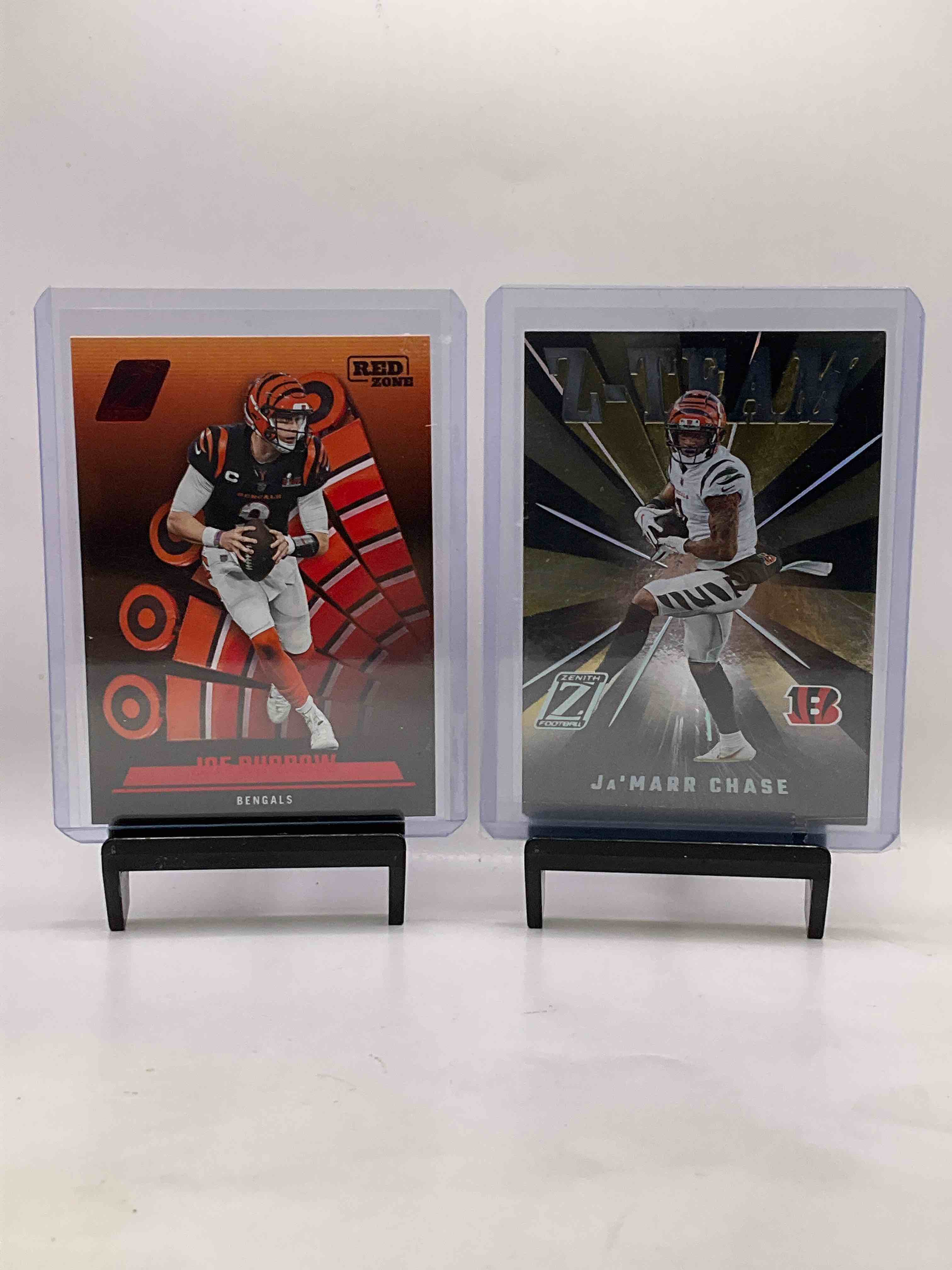 Zenith Bundle! Joe Burrow Zenith Red Zone Card, Ja’marr Chase Z-Team Zenith Card & Other Bengals Zeniths! Awesome Bundle!